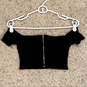 Windsor - Zip Up Crop Top